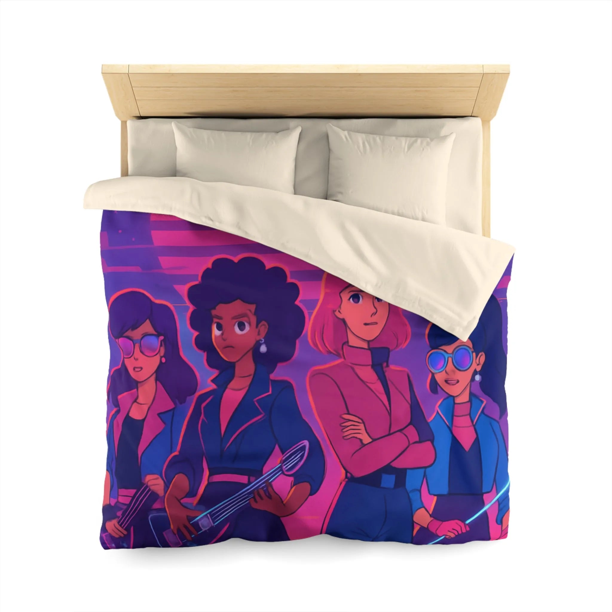 Énergisez Votre Chambre avec une Couette Musique Synthwave et Groupes de Rock Féminins
