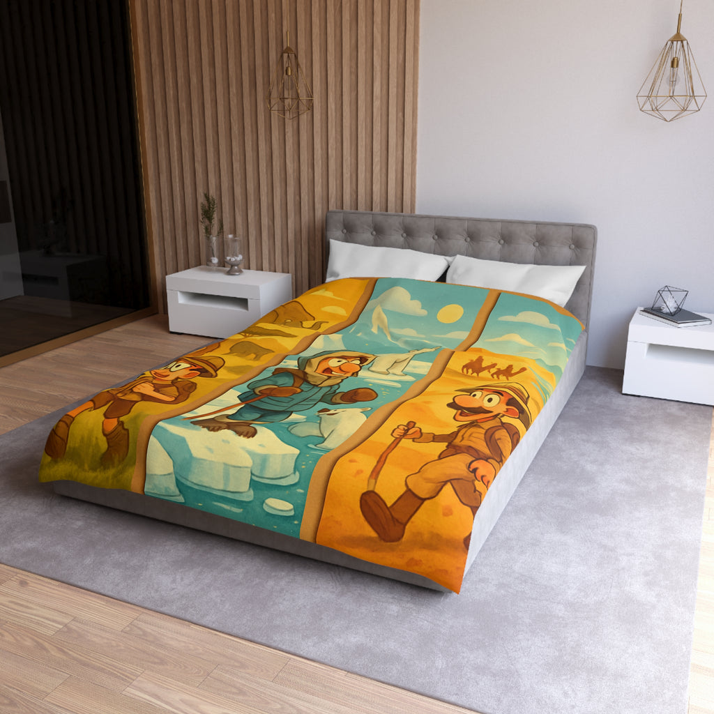 Housse de Couette Microfibre Création Artistique Moderne Design Exclusif Décoration Chambre