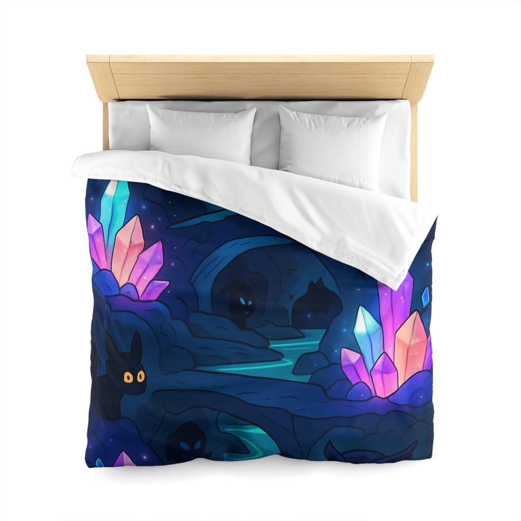 Housse de Couette Microfibre Motif Créatif Original Style Contemporain Chambre Élégante