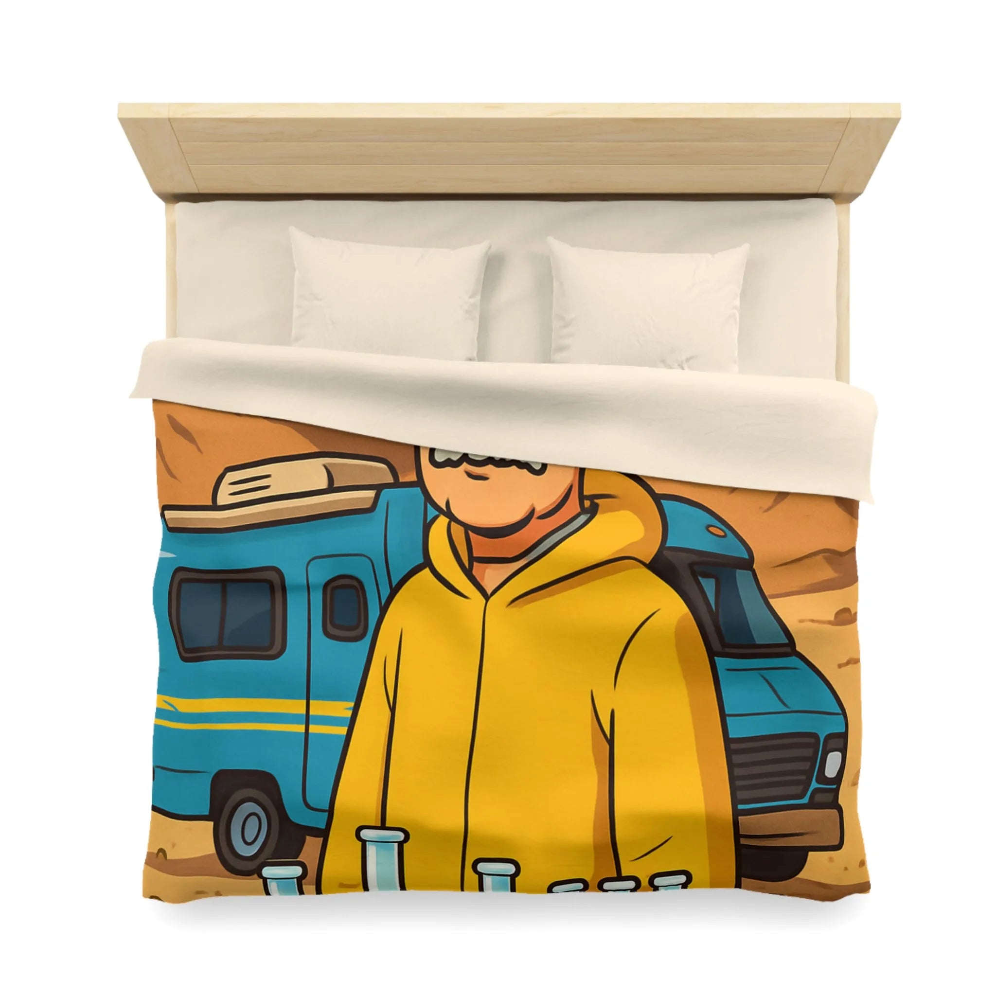 Housse de Couette Microfibre Art Graphique Contemporain Style Décoratif Chambre Tendance