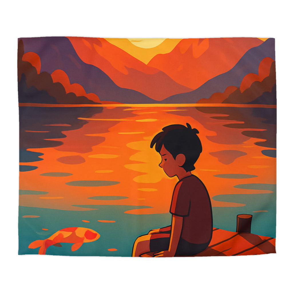 Housse de Couette Microfibre Design Artistique Moderne Décoration Chambre Confort Premium