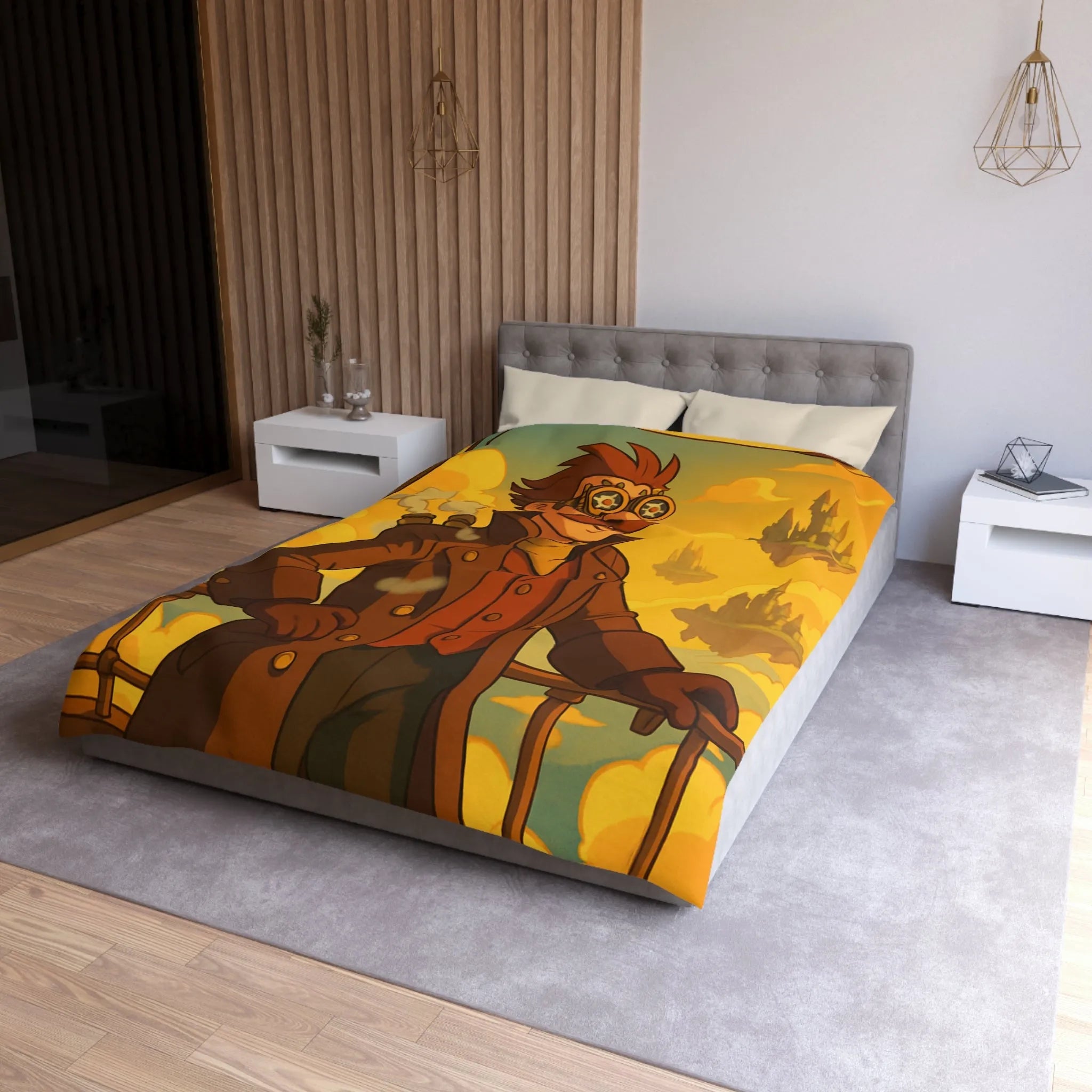 Housse de Couette Microfibre Création Artistique Moderne Design Exclusif Décoration Chambre