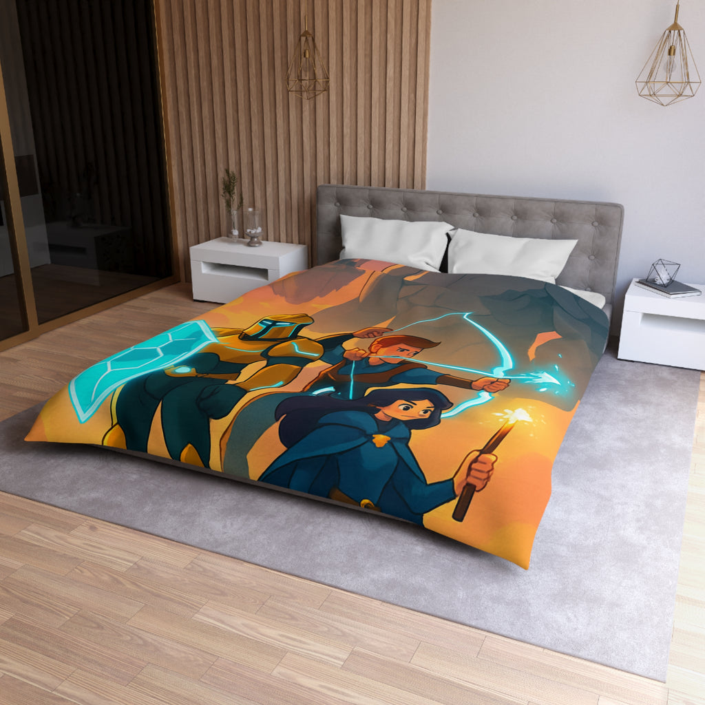 Housse de Couette Microfibre Illustration Unique Design Moderne Décoration Intérieure Raffinée