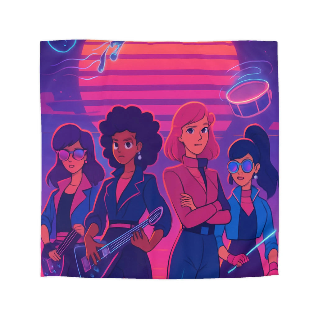 Énergisez Votre Chambre avec une Couette Musique Synthwave et Groupes de Rock Féminins