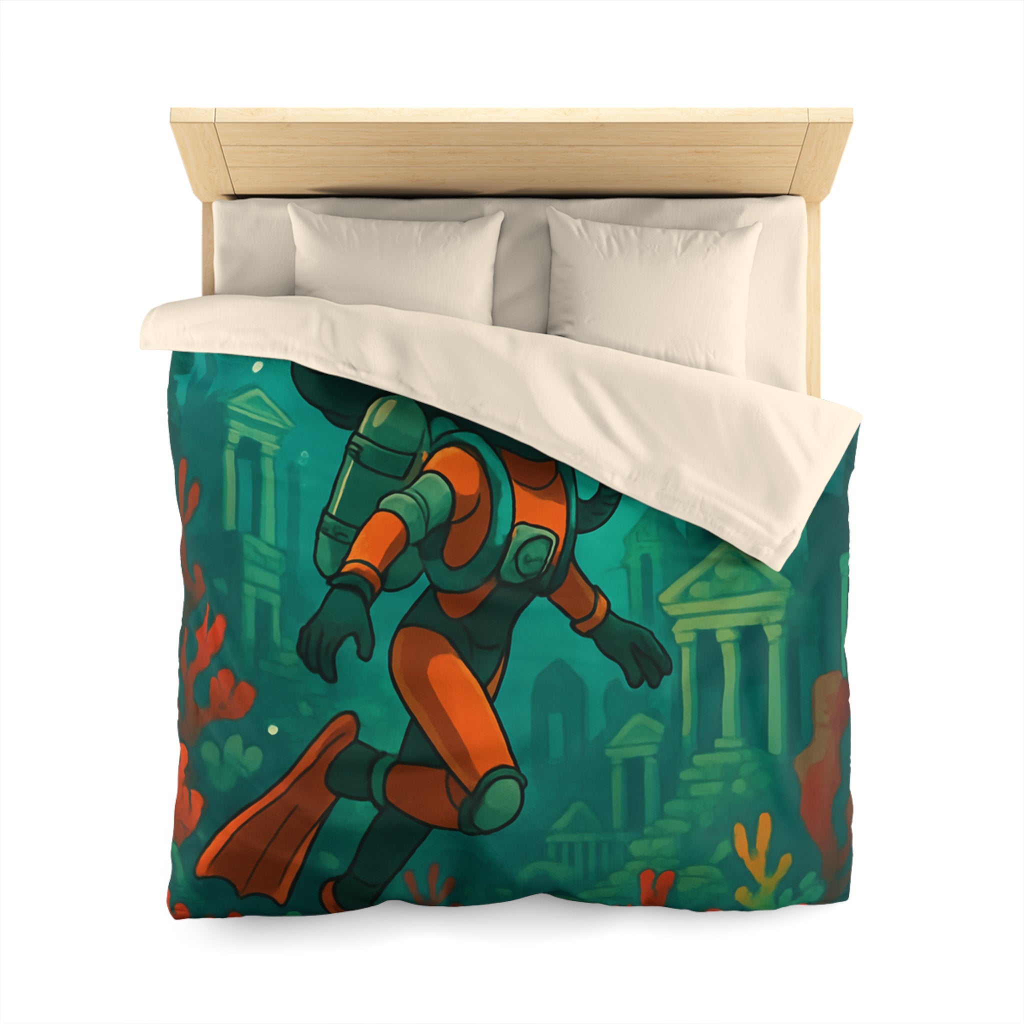 Housse de Couette Microfibre Création Artistique Moderne Design Exclusif Décoration Chambre