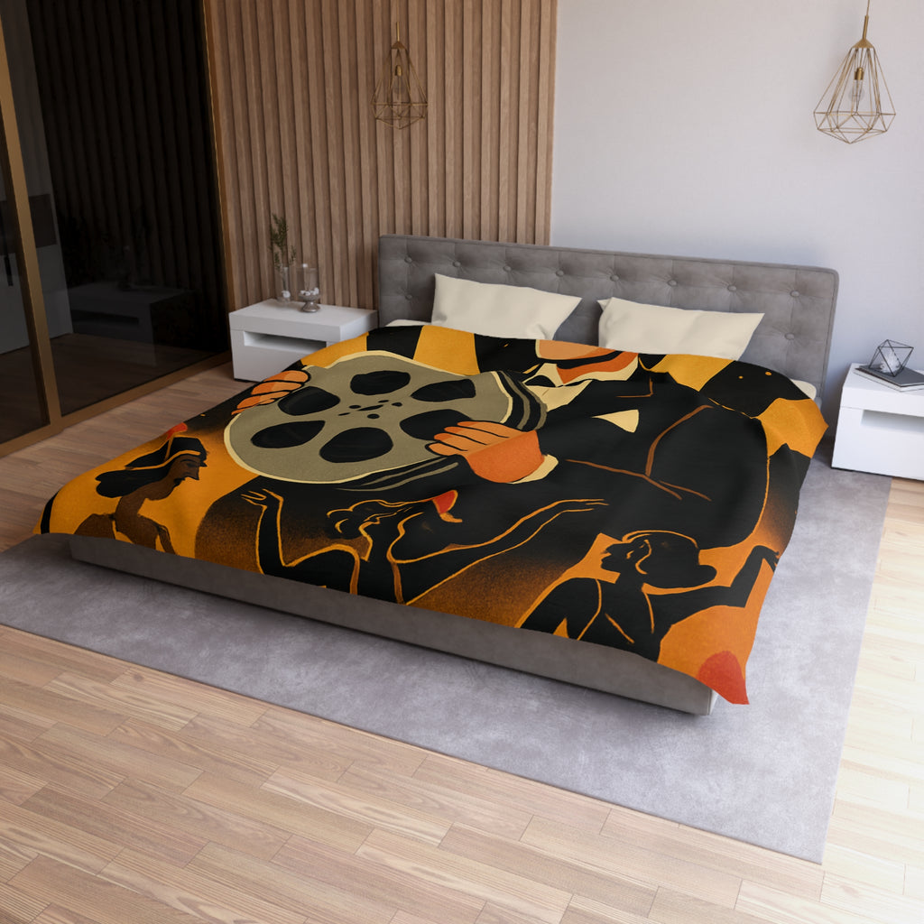 Housse de Couette Microfibre Illustration Unique Design Moderne Décoration Intérieure Raffinée