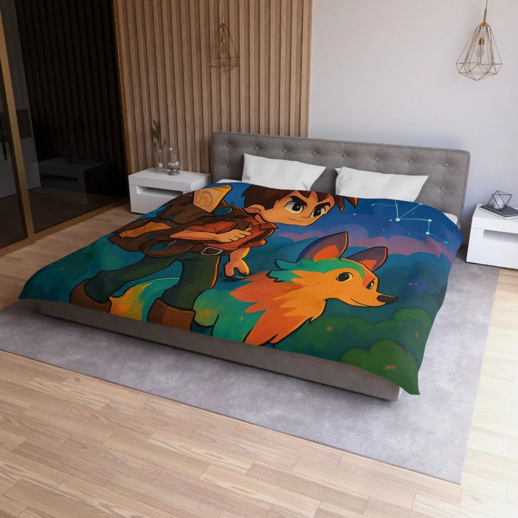 Housse de Couette Microfibre Création Artistique Moderne Design Exclusif Décoration Chambre