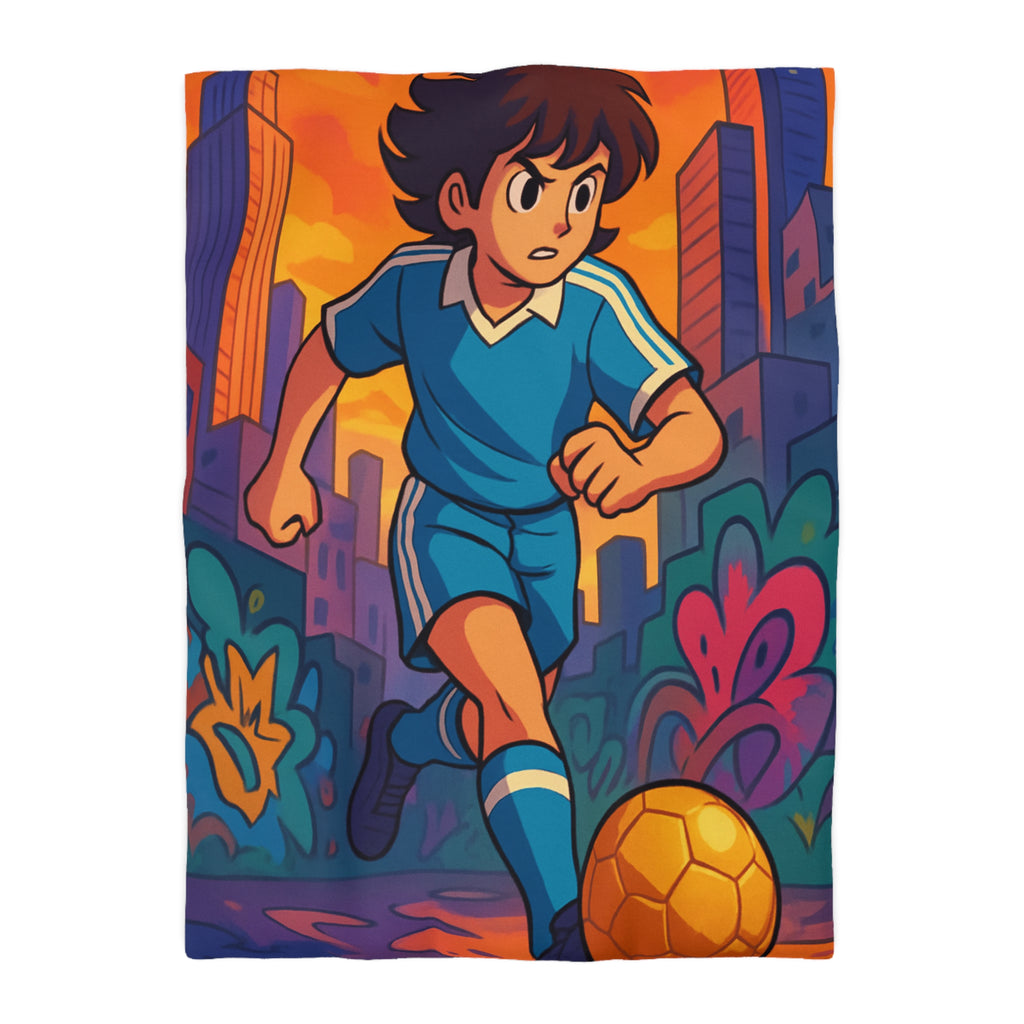 Housse de Couette Microfibre Design Artistique Moderne Décoration Chambre Confort Premium