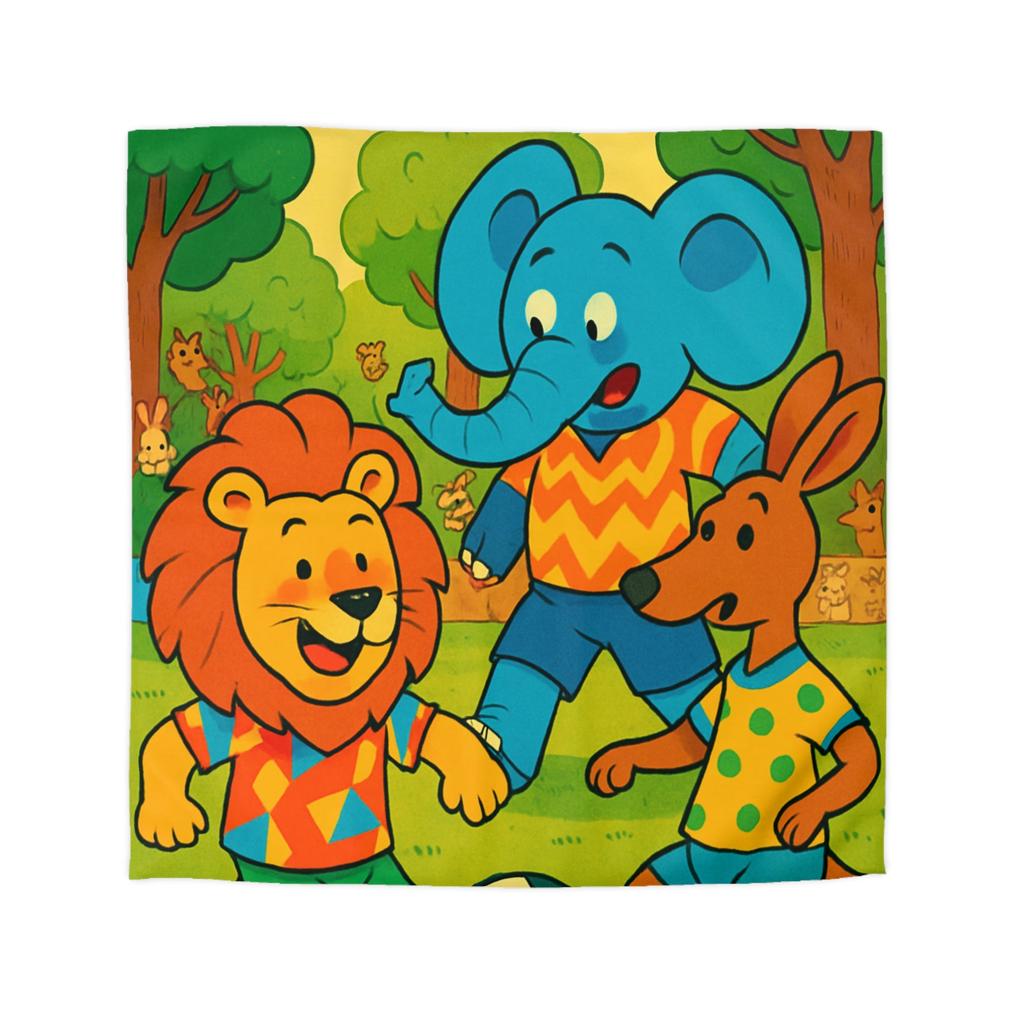 Housse de Couette Microfibre Motif Créatif Original Style Contemporain Chambre Élégante