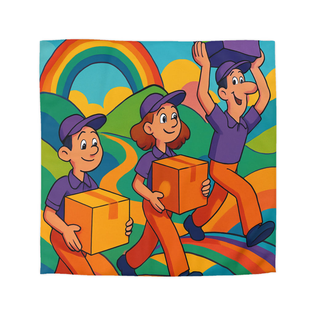 Housse de Couette Microfibre Design Artistique Moderne Décoration Chambre Confort Premium