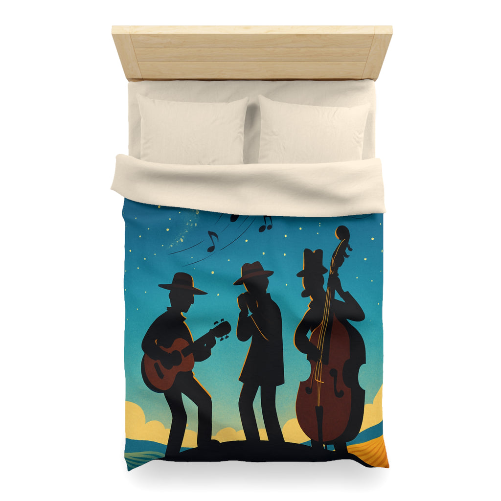 Housse de Couette Microfibre Design Artistique Moderne Décoration Chambre Confort Premium