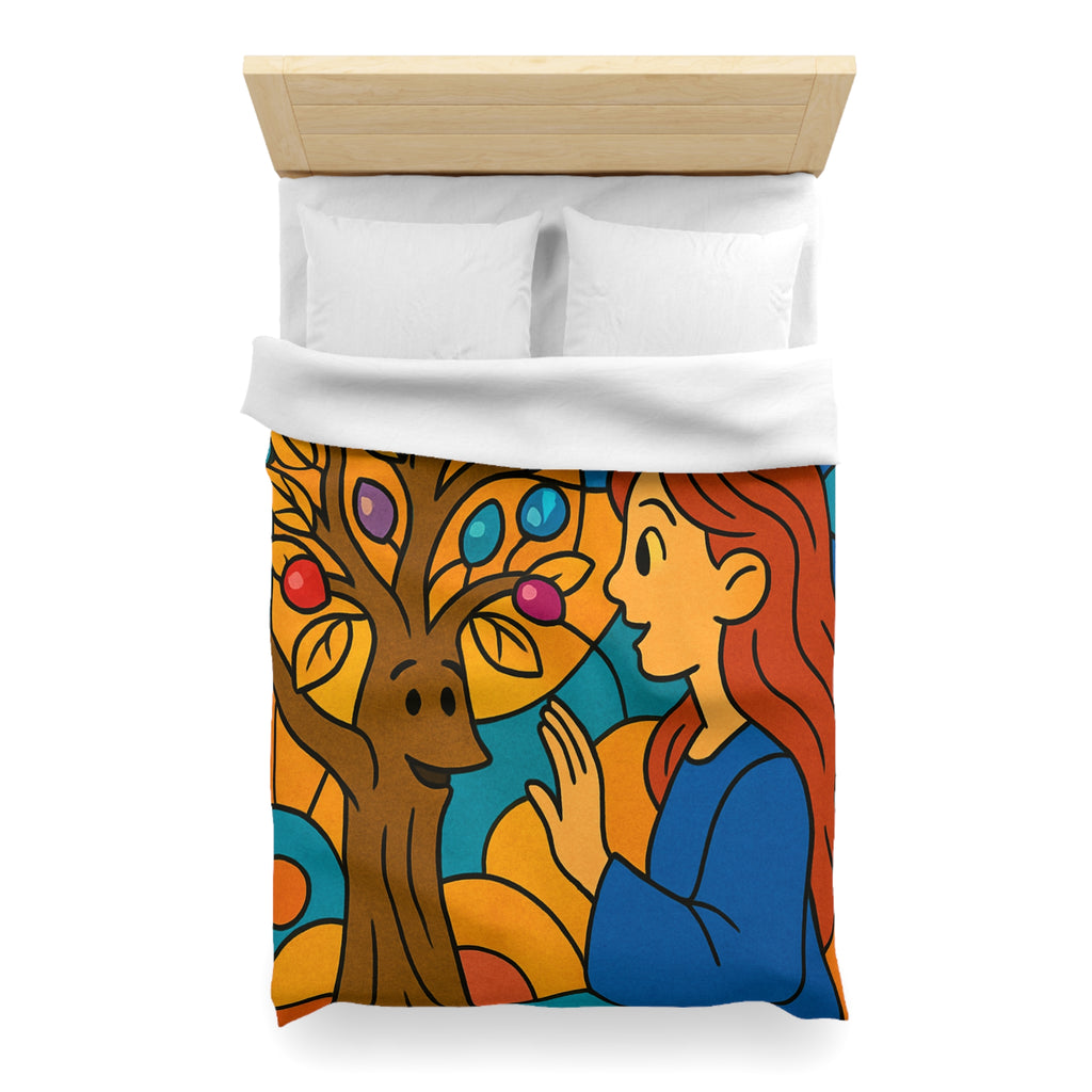 Housse de Couette Microfibre Illustration Unique Design Moderne Décoration Intérieure Raffinée