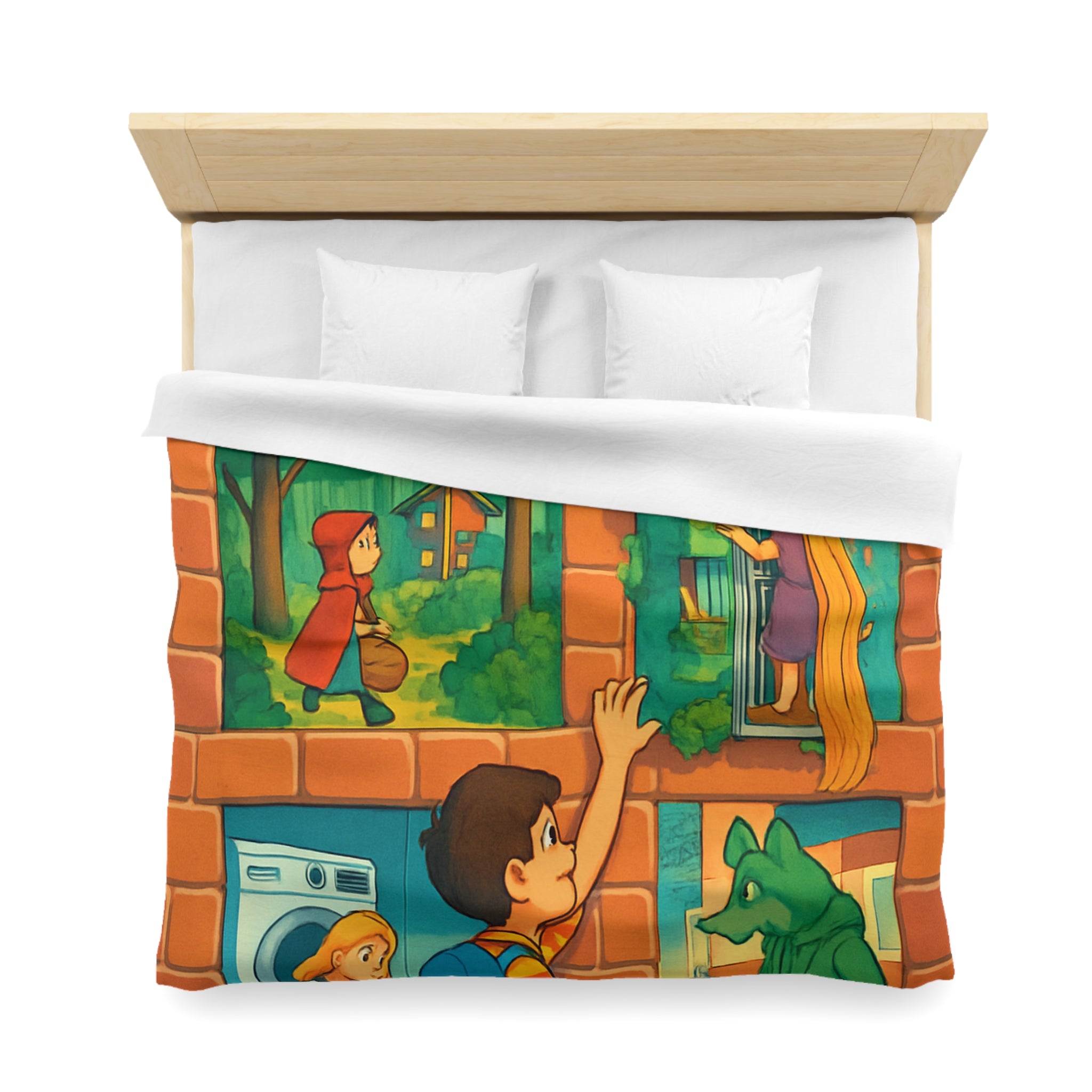 Housse de Couette Microfibre Création Artistique Moderne Design Exclusif Décoration Chambre