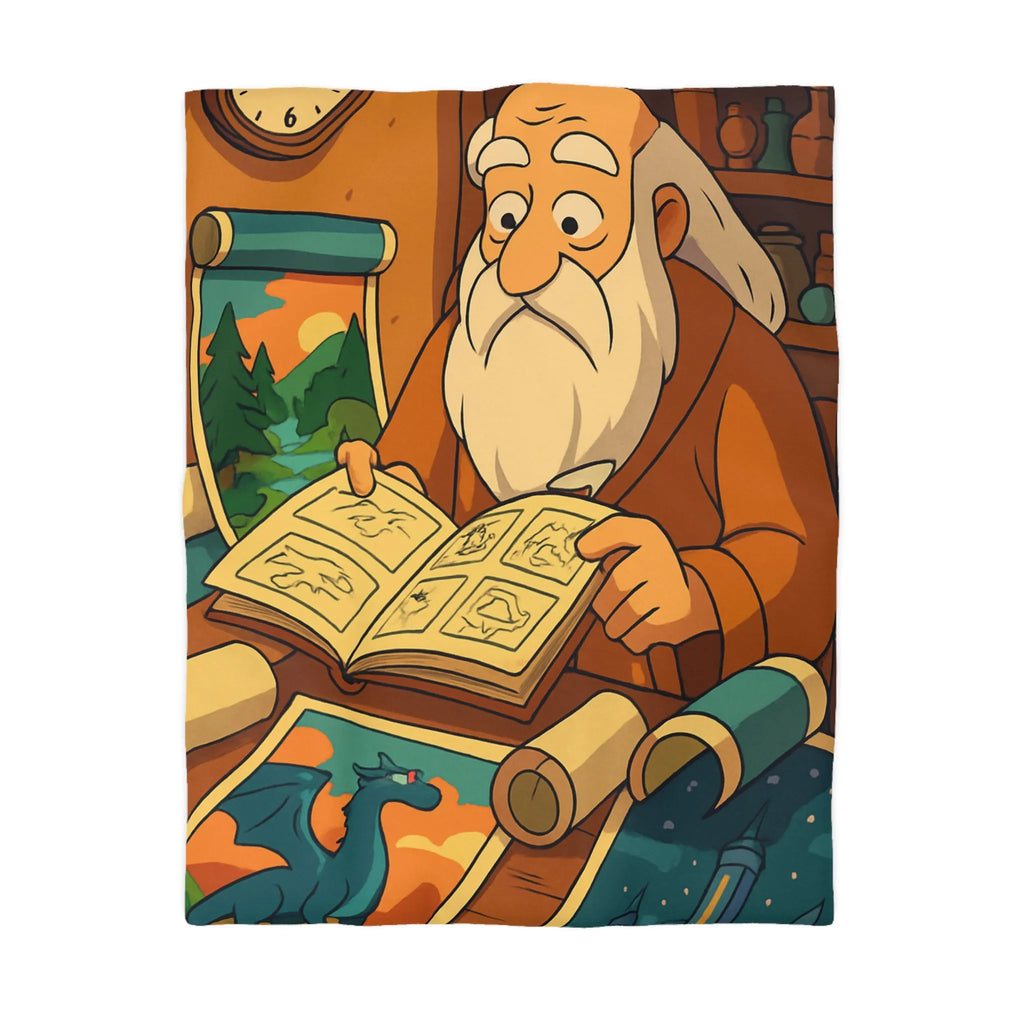 Explorez un monde magique avec cette housse de couette au design enchanteur et coloré