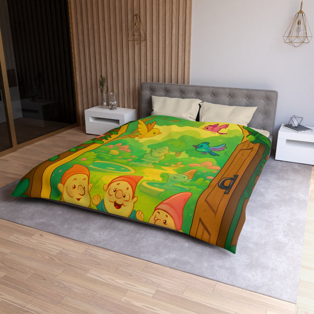 Housse de Couette Microfibre Motif Créatif Original Style Contemporain Chambre Élégante