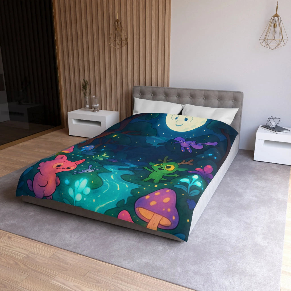 Housse de Couette Microfibre Art Graphique Contemporain Style Décoratif Chambre Tendance