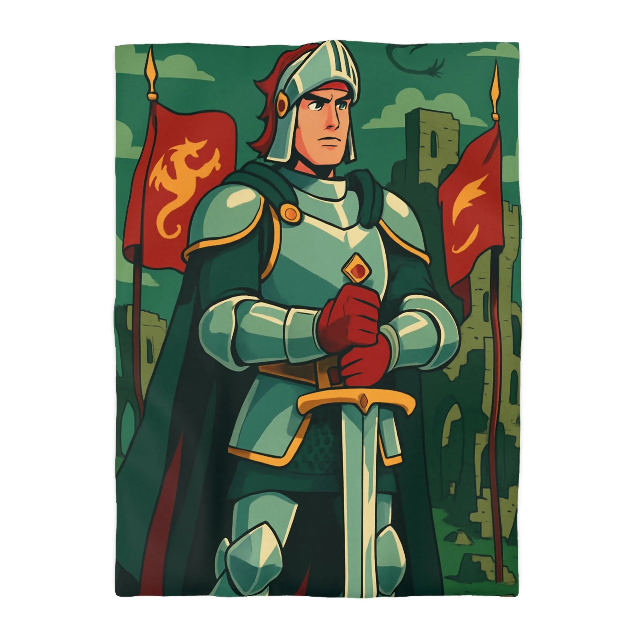 Housse de Couette Microfibre Art Graphique Contemporain Style Décoratif Chambre Tendance