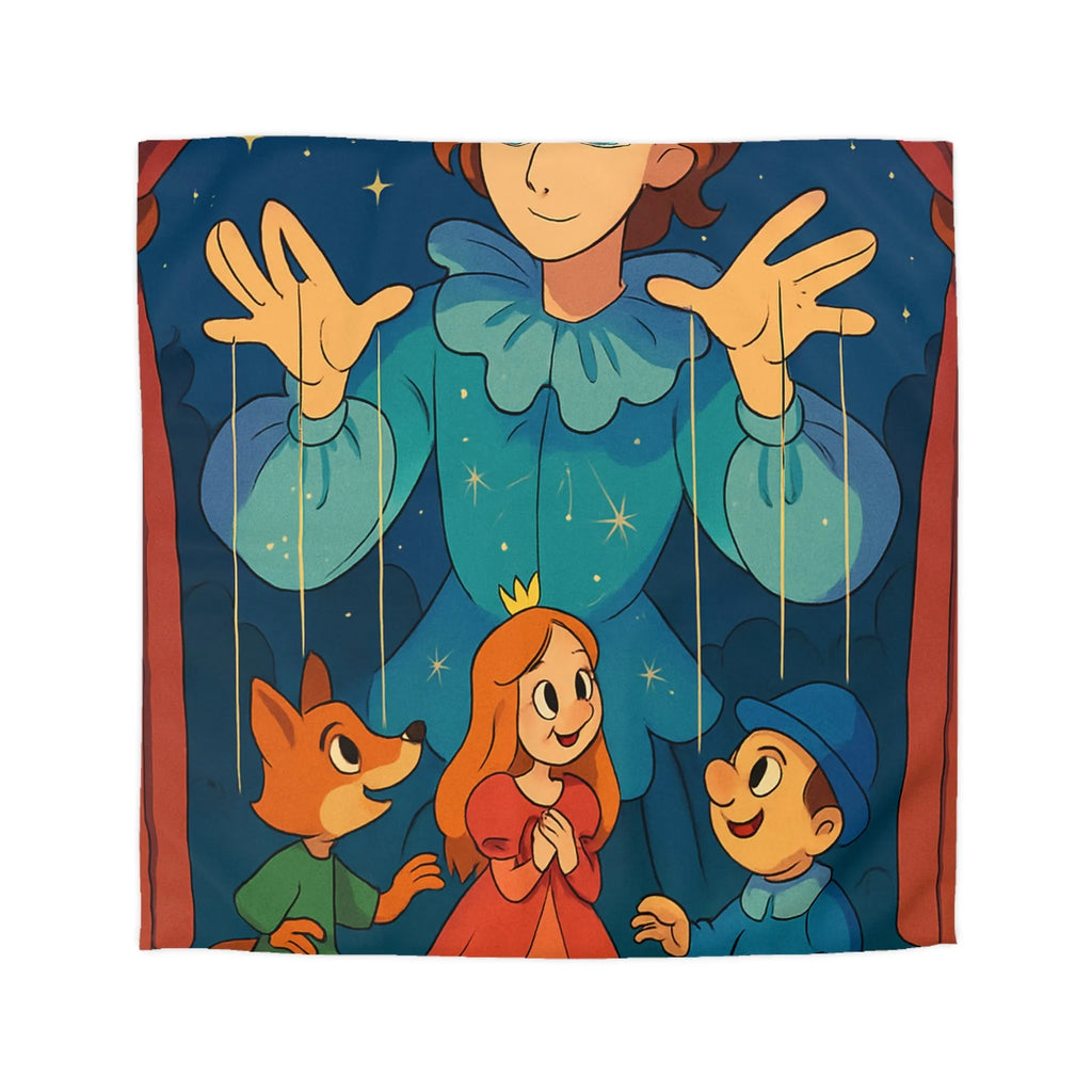 Housse de couette marionnette: spectacle enchanté de nuit étoilée pour enfants rêveurs