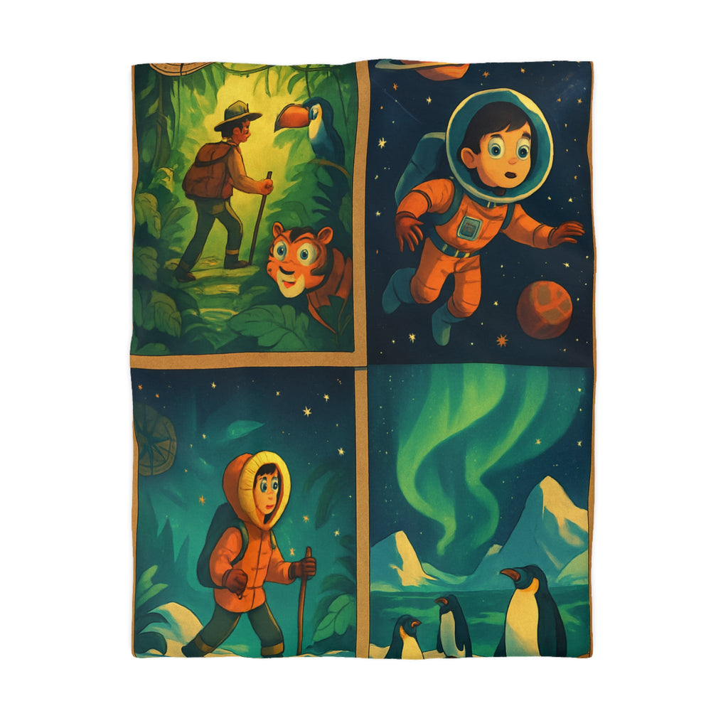 Housse de Couette Microfibre Création Artistique Moderne Design Exclusif Décoration Chambre