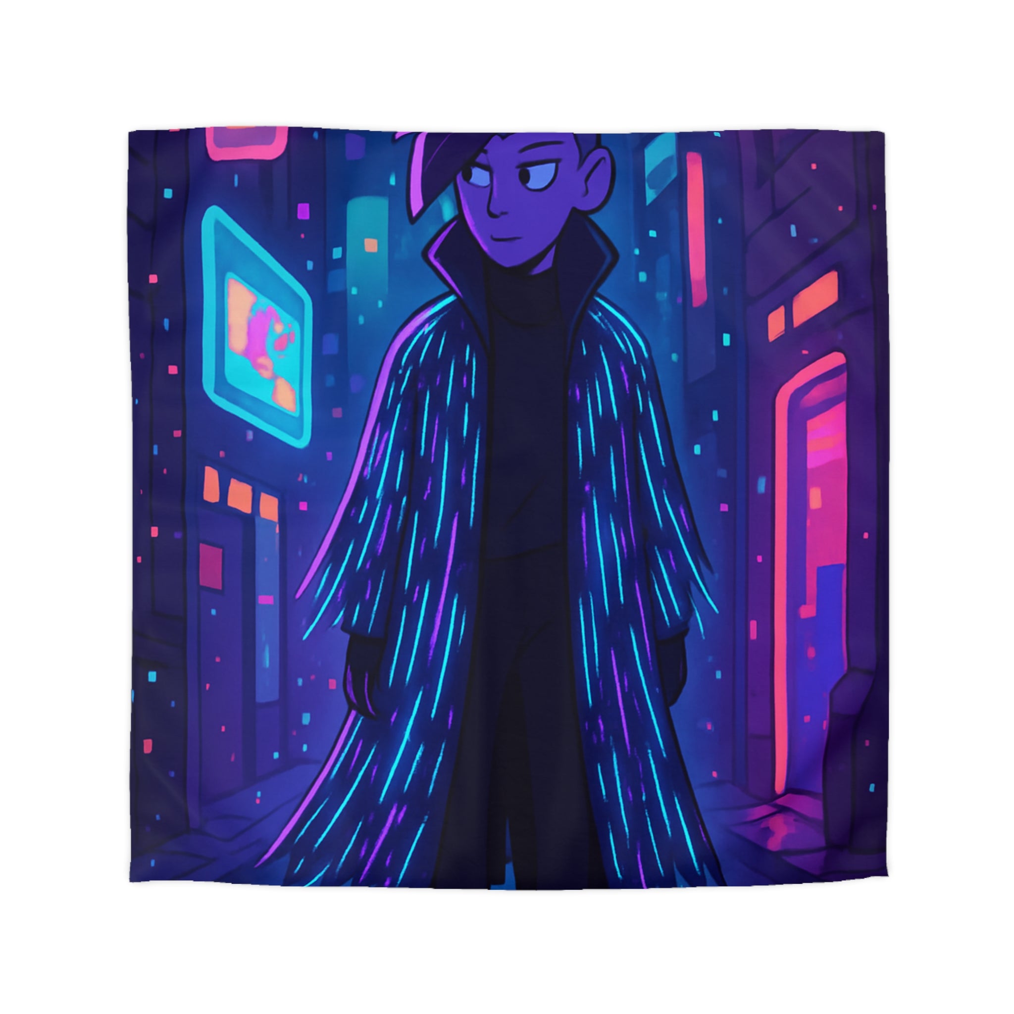 Housse de Couette Microfibre Design Artistique Moderne Décoration Chambre Confort Premium