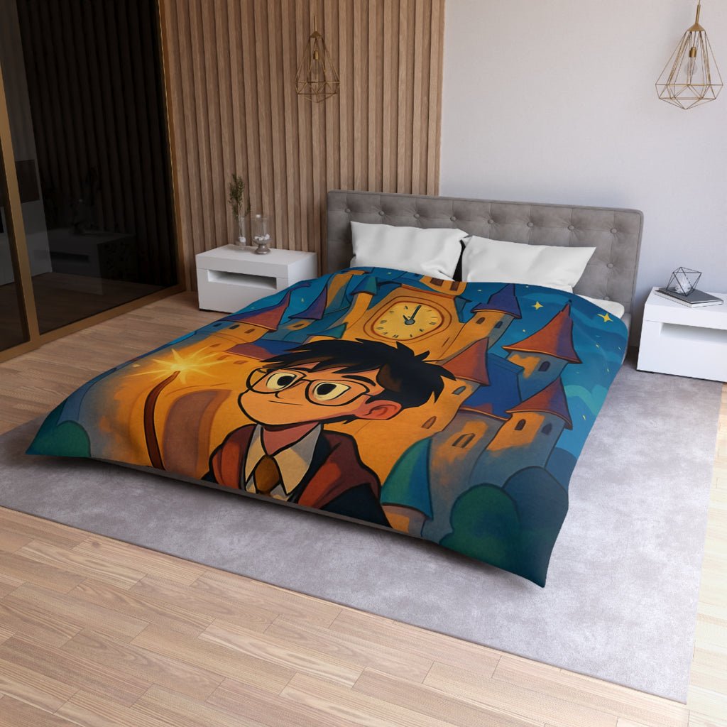 Housse de Couette Microfibre Motif Créatif Original Style Contemporain Chambre Élégante