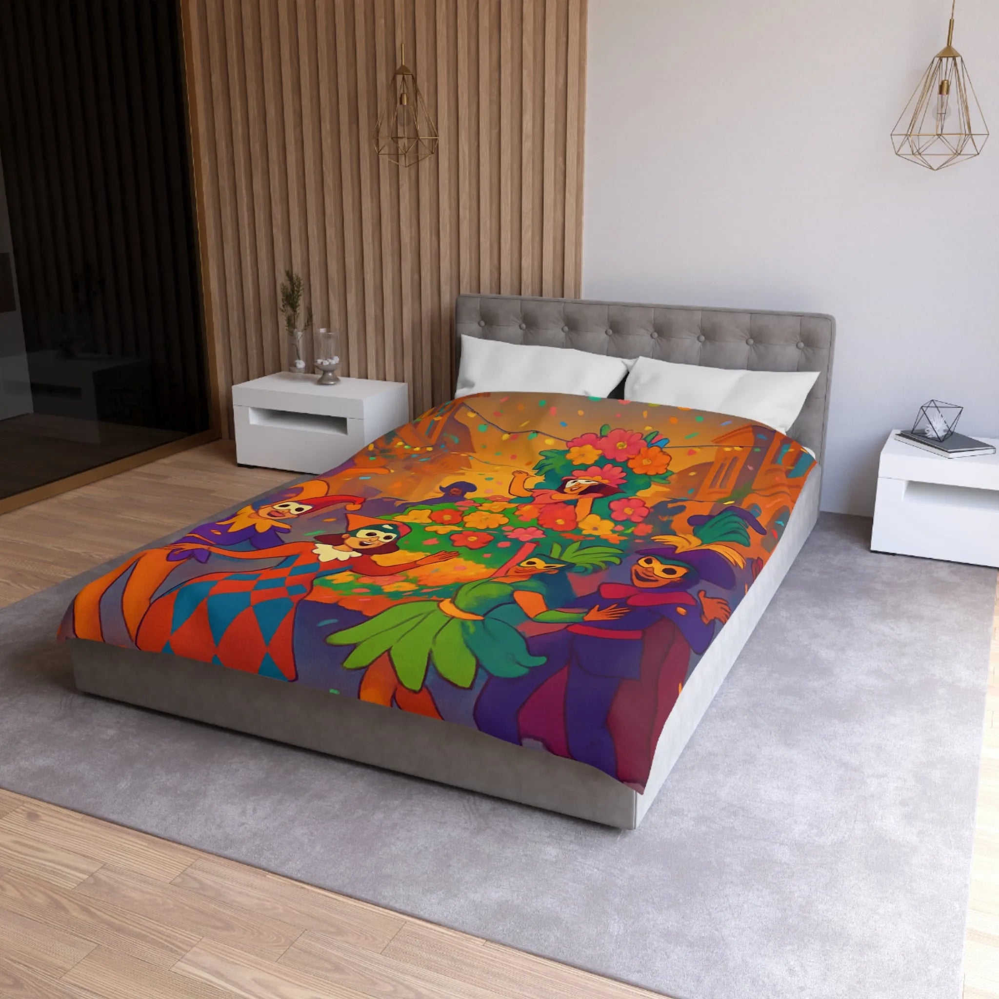 Housse de Couette Microfibre Création Artistique Moderne Design Exclusif Décoration Chambre