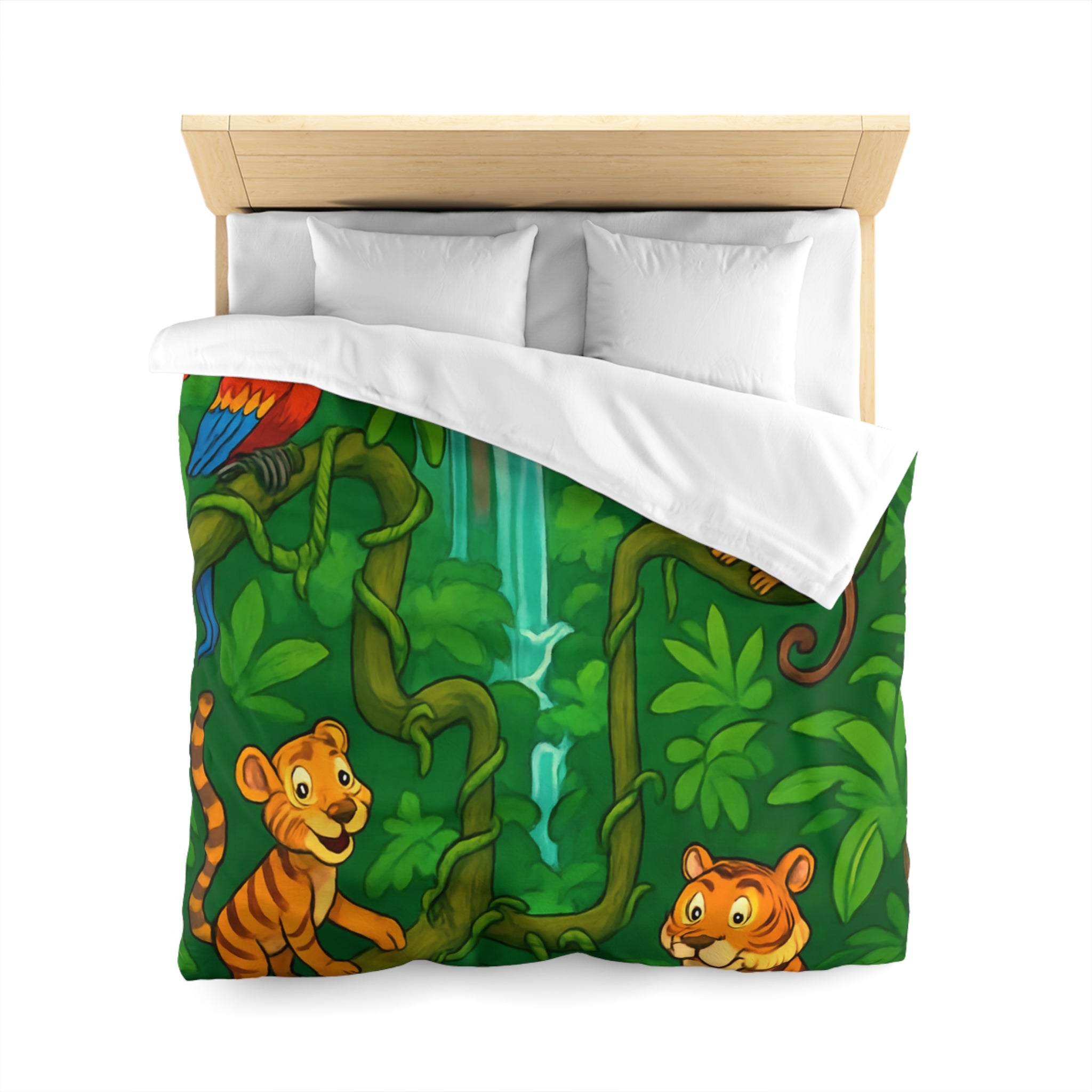 Housse de Couette Microfibre Illustration Unique Design Moderne Décoration Intérieure Raffinée