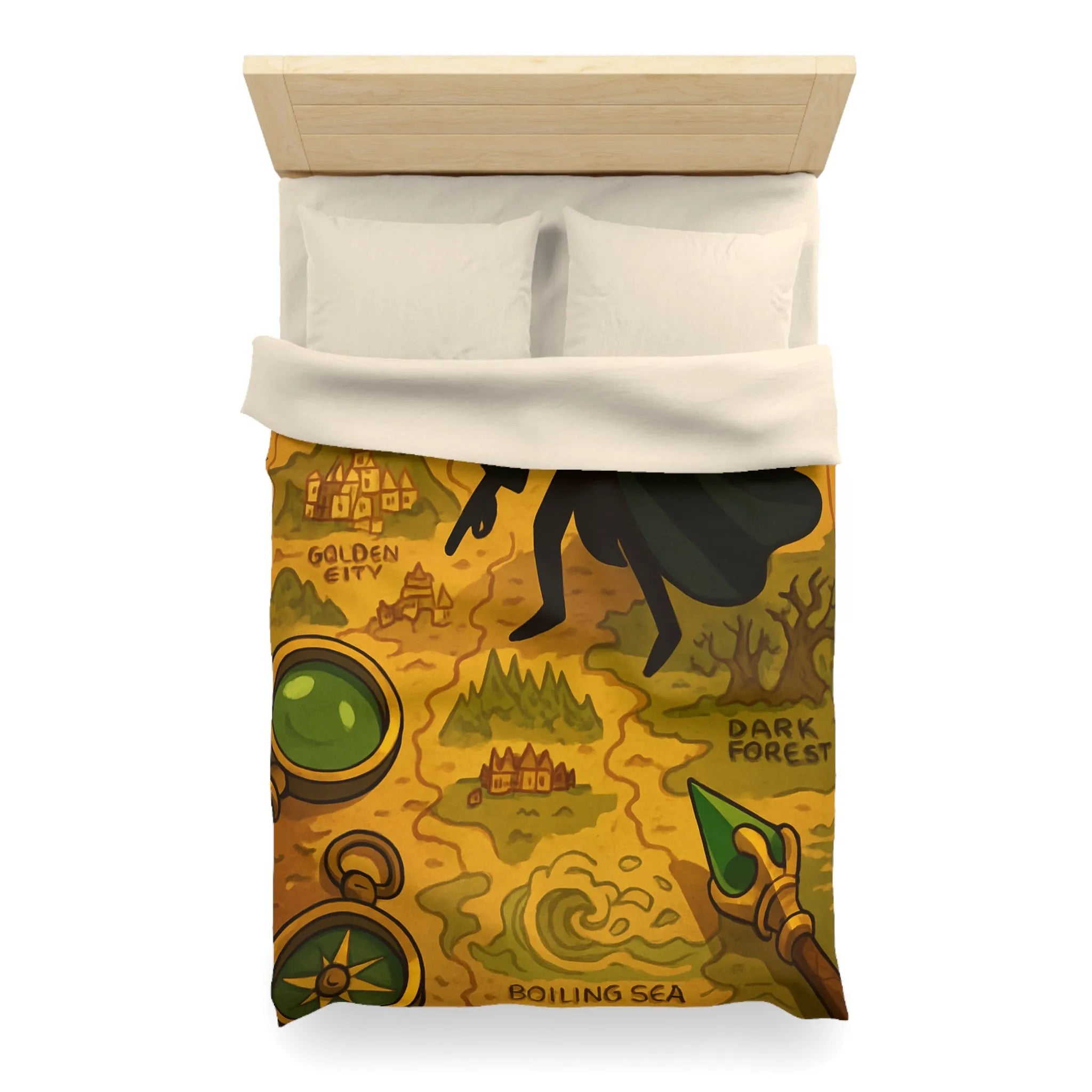 Housse de Couette Microfibre Art Graphique Contemporain Style Décoratif Chambre Tendance