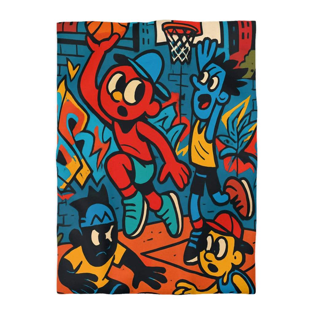 Housse de Couette Microfibre Art Graphique Contemporain Style Décoratif Chambre Tendance