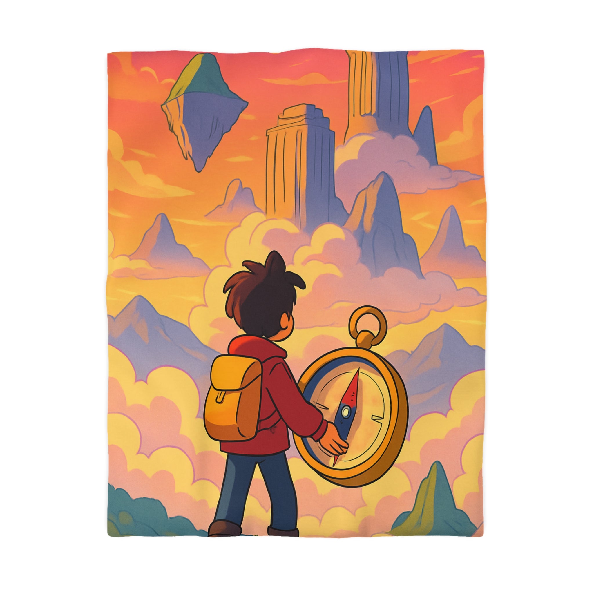 Housse de Couette Microfibre Motif Créatif Original Style Contemporain Chambre Élégante