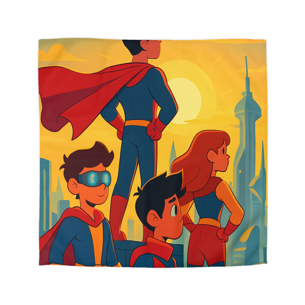 Housse de Couette Microfibre Illustration Unique Design Moderne Décoration Intérieure Raffinée