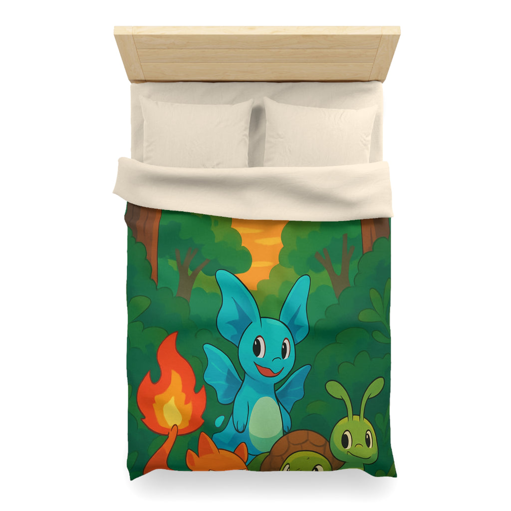 Housse de Couette Microfibre Illustration Unique Design Moderne Décoration Intérieure Raffinée