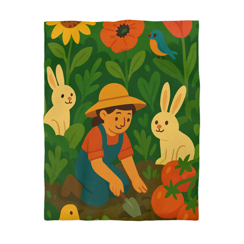 Housse de Couette Microfibre Illustration Unique Design Moderne Décoration Intérieure Raffinée