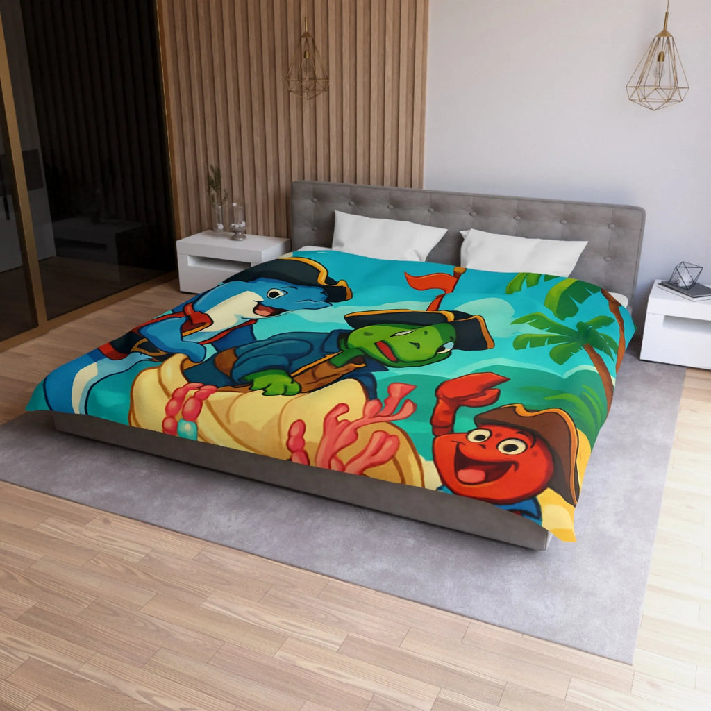Ensemble pirate océanique pour chambre enfant avec animaux marins en costumes colorés