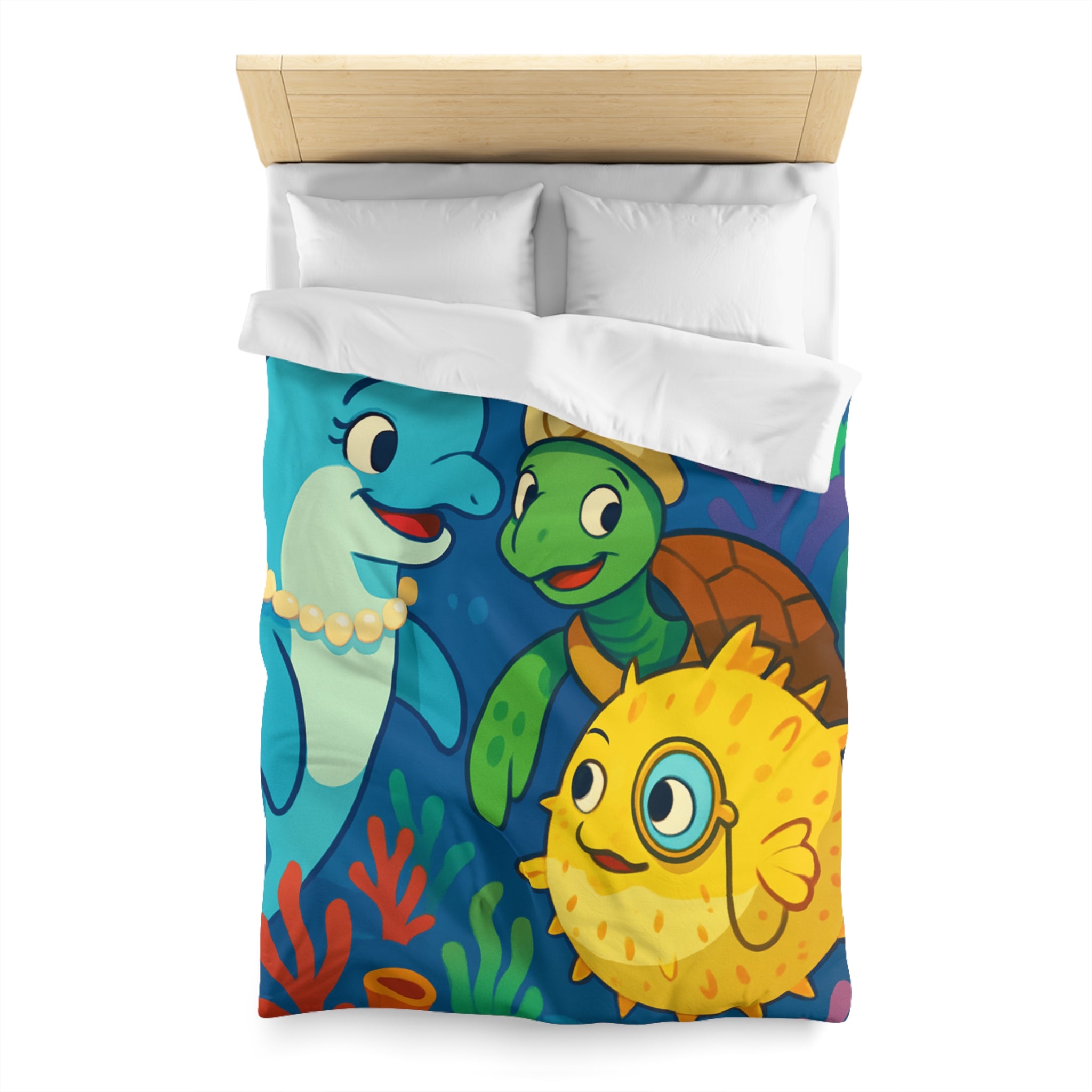 Housse de Couette Microfibre Design Artistique Moderne Décoration Chambre Confort Premium