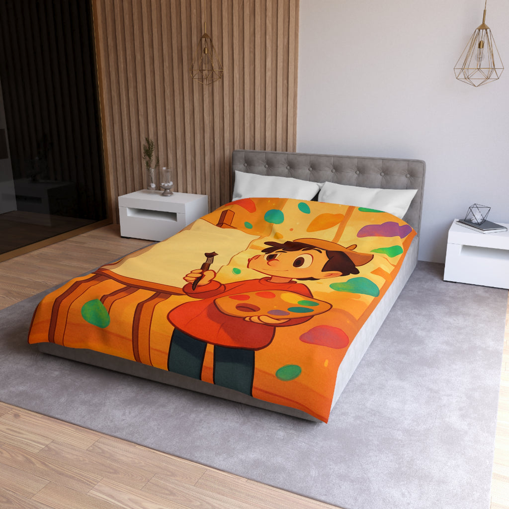 Housse de Couette Microfibre Création Artistique Moderne Design Exclusif Décoration Chambre