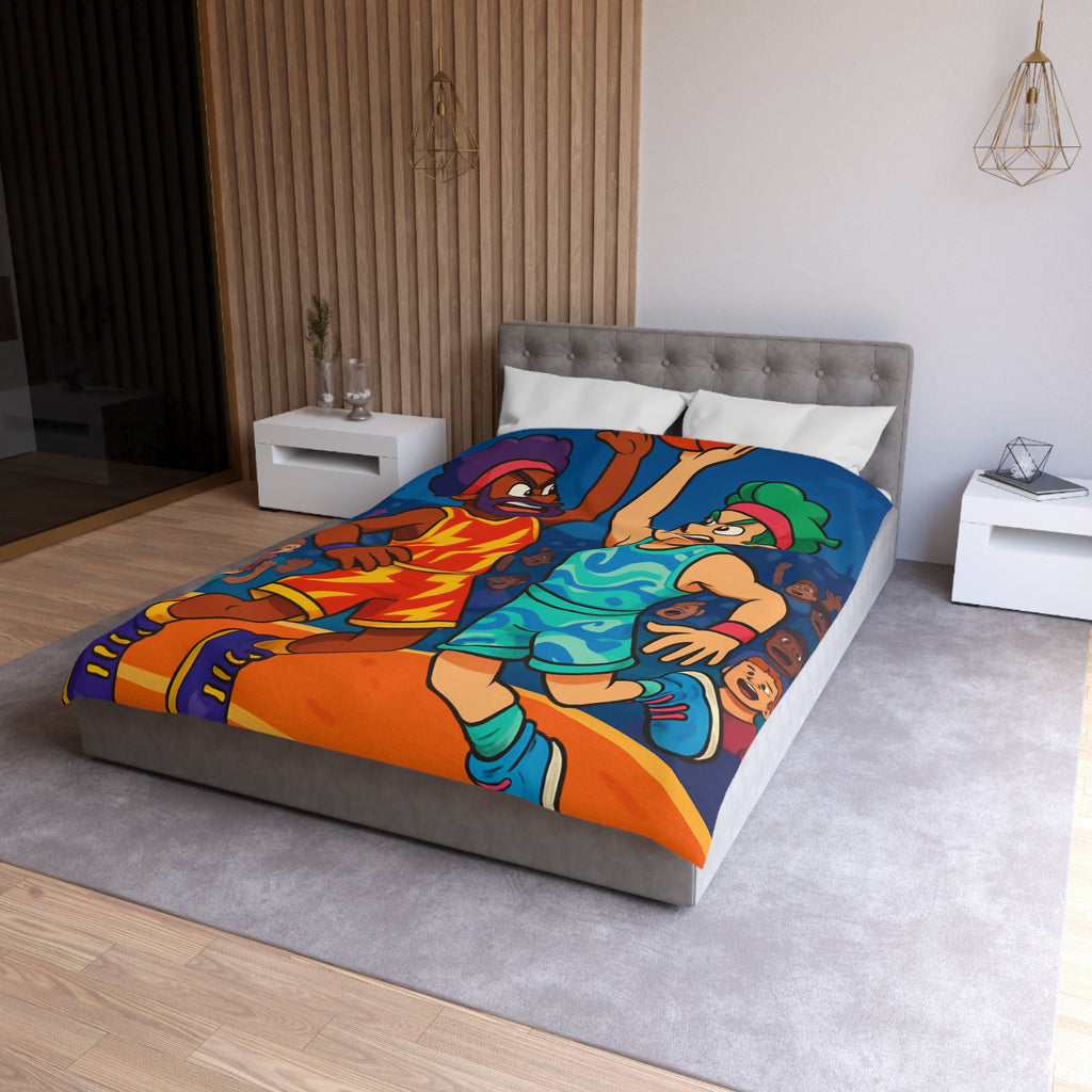 Housse de Couette Microfibre Illustration Unique Design Moderne Décoration Intérieure Raffinée