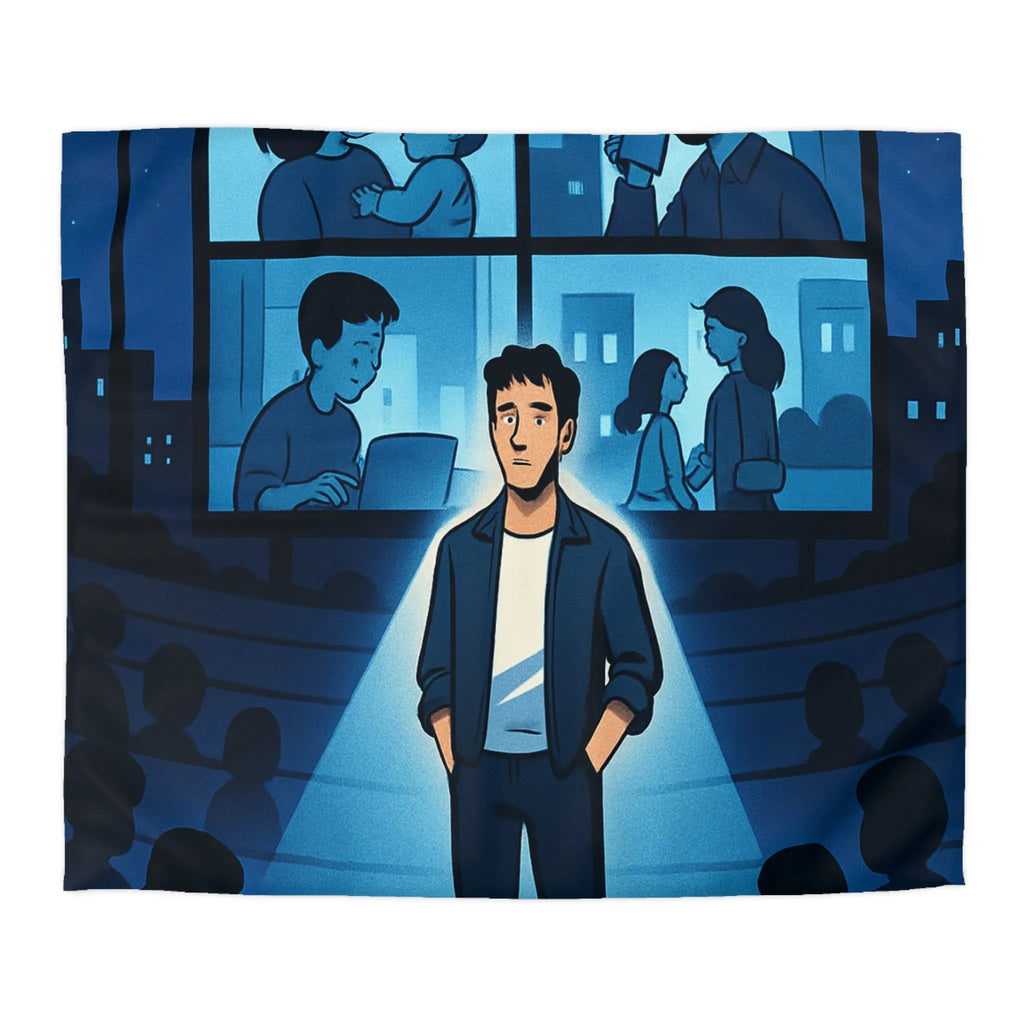 Housse de Couette Microfibre Art Graphique Contemporain Style Décoratif Chambre Tendance