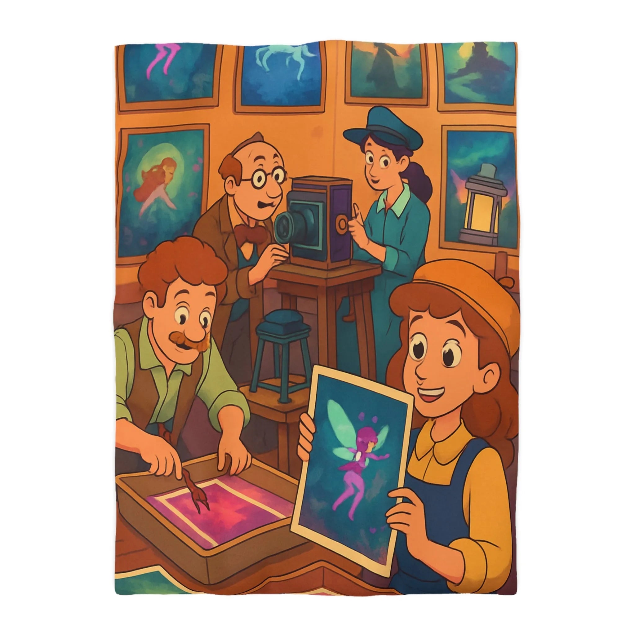 Housse de Couette Microfibre Art Graphique Contemporain Style Décoratif Chambre Tendance