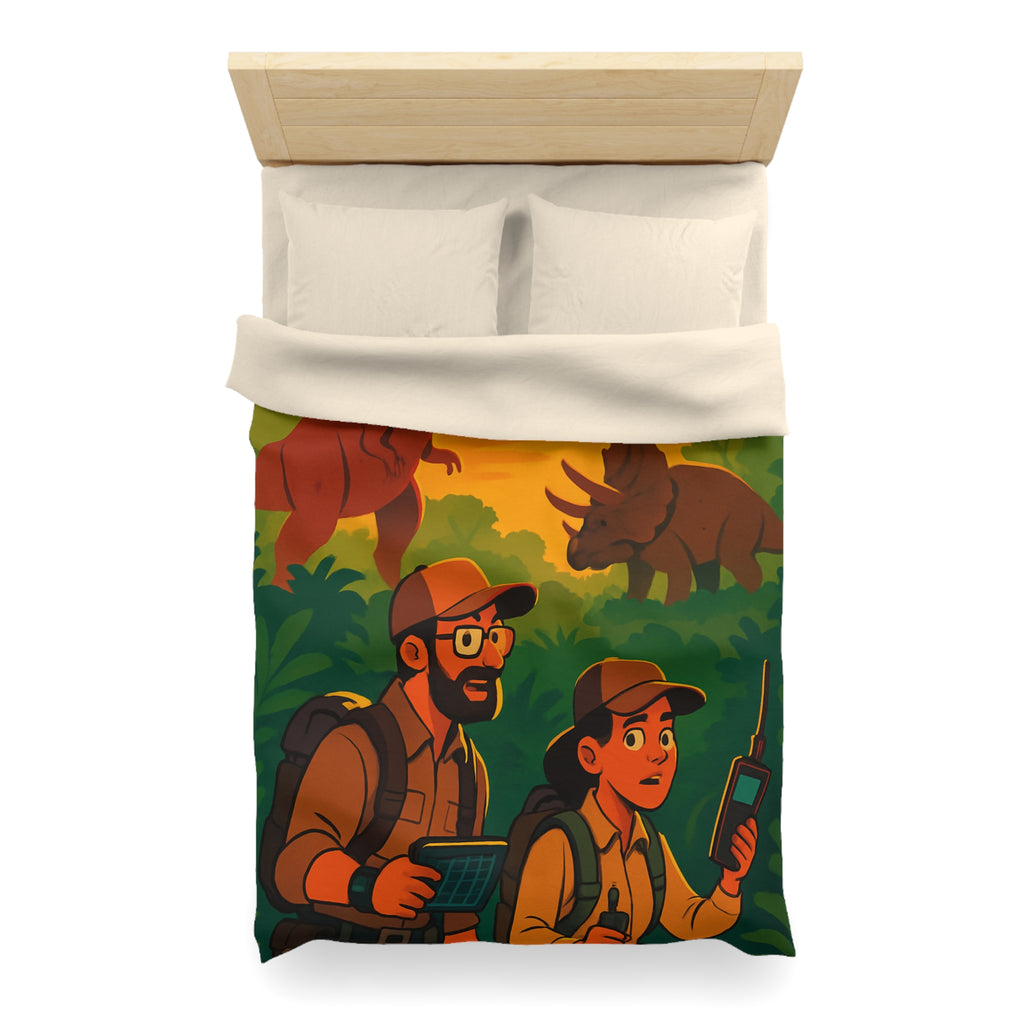 Housse de Couette Microfibre Illustration Unique Design Moderne Décoration Intérieure Raffinée