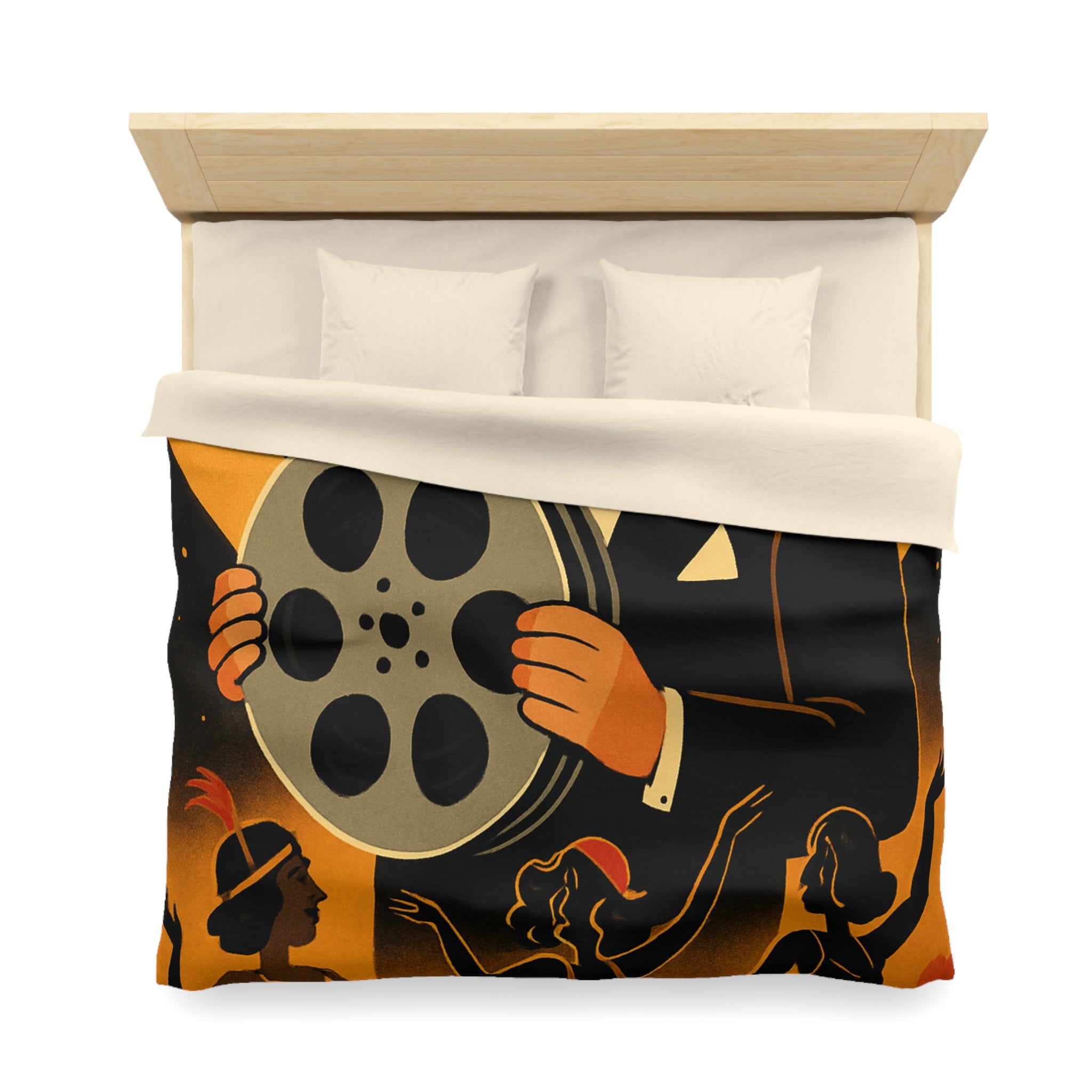 Housse de Couette Microfibre Illustration Unique Design Moderne Décoration Intérieure Raffinée