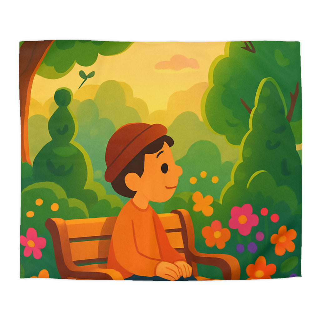 Housse de Couette Microfibre Design Artistique Moderne Décoration Chambre Confort Premium