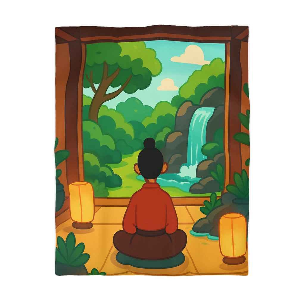 Housse de Couette Microfibre Illustration Unique Design Moderne Décoration Intérieure Raffinée