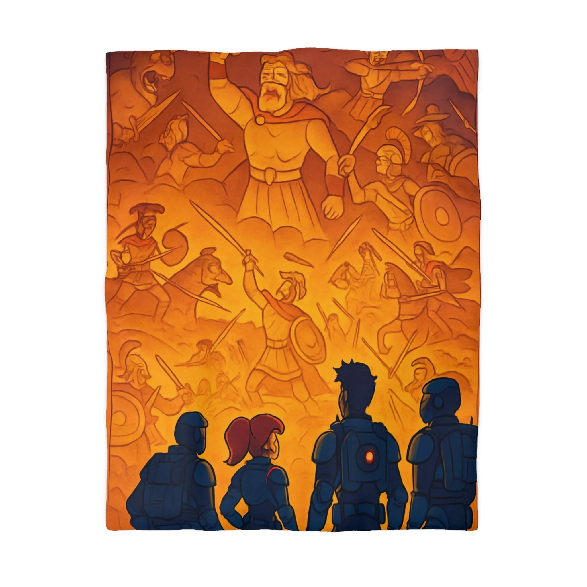 Housse de Couette Aventure Space Opéra Guerriers pour Fans de Science-fiction Épique