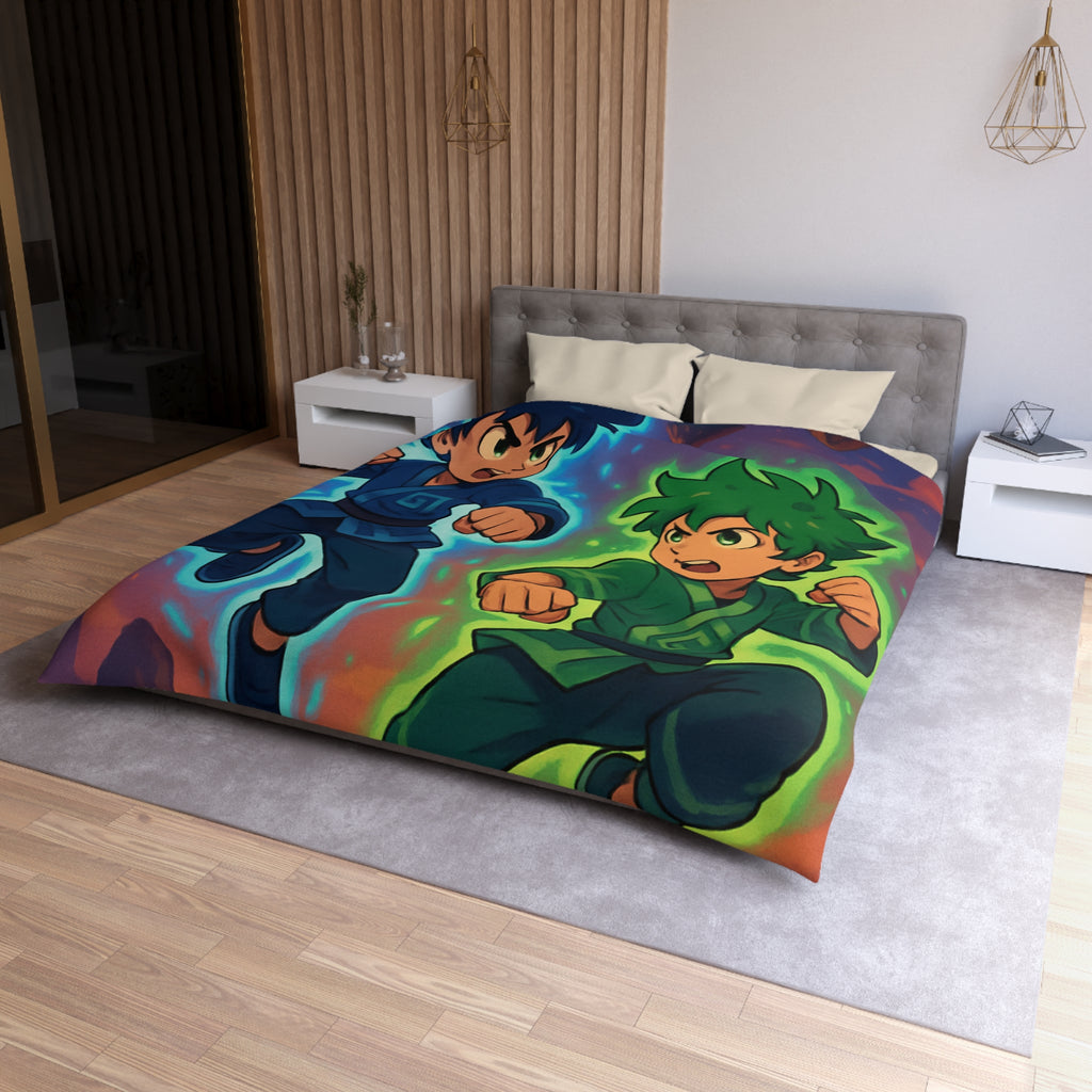 Housse de Couette Microfibre Illustration Unique Design Moderne Décoration Intérieure Raffinée