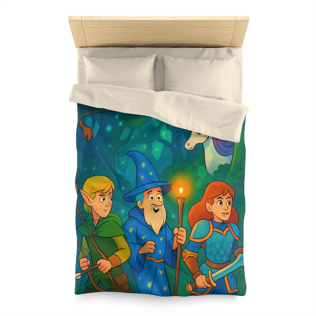 Housse de Couette Microfibre Motif Créatif Original Style Contemporain Chambre Élégante