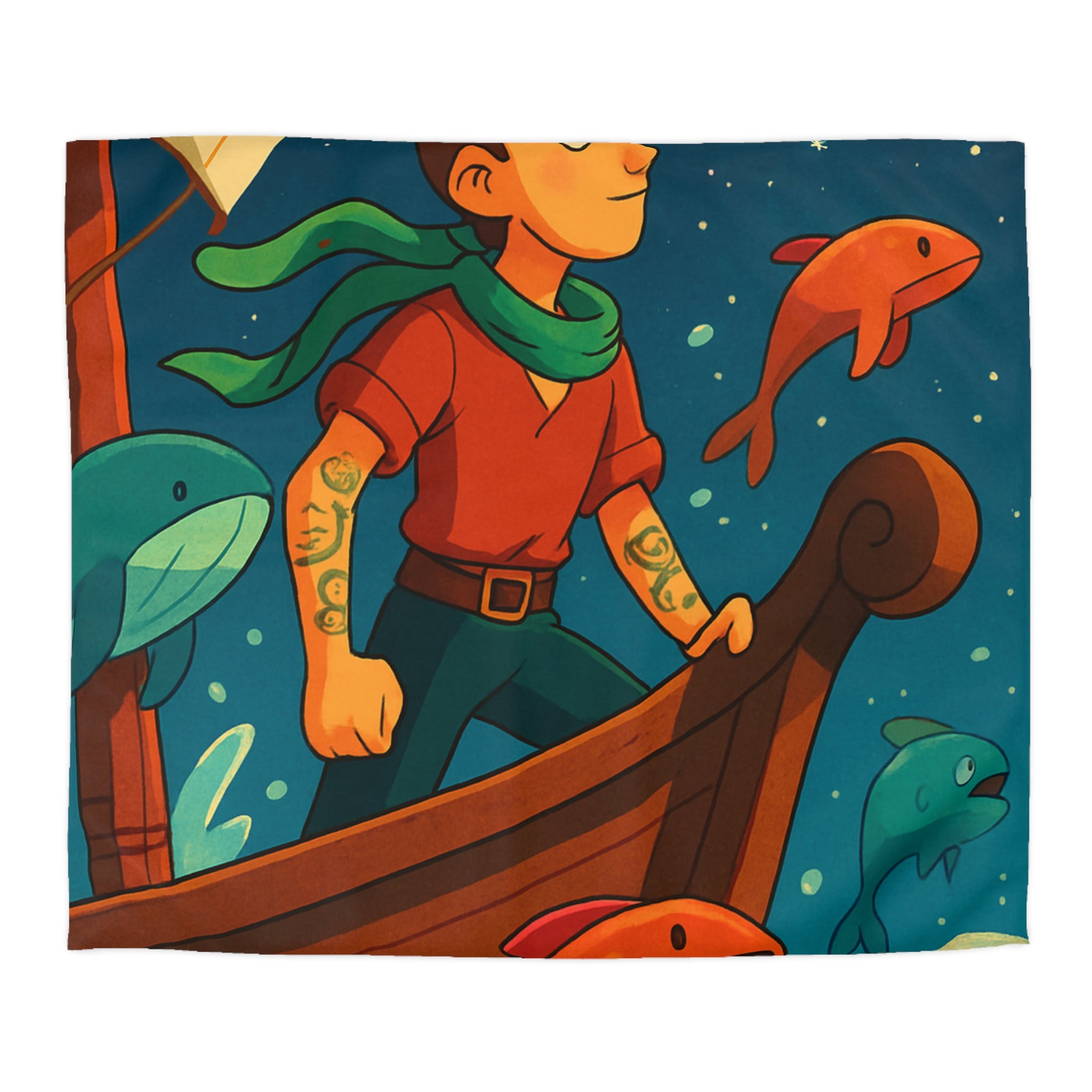 Housse de Couette Microfibre Design Artistique Moderne Décoration Chambre Confort Premium