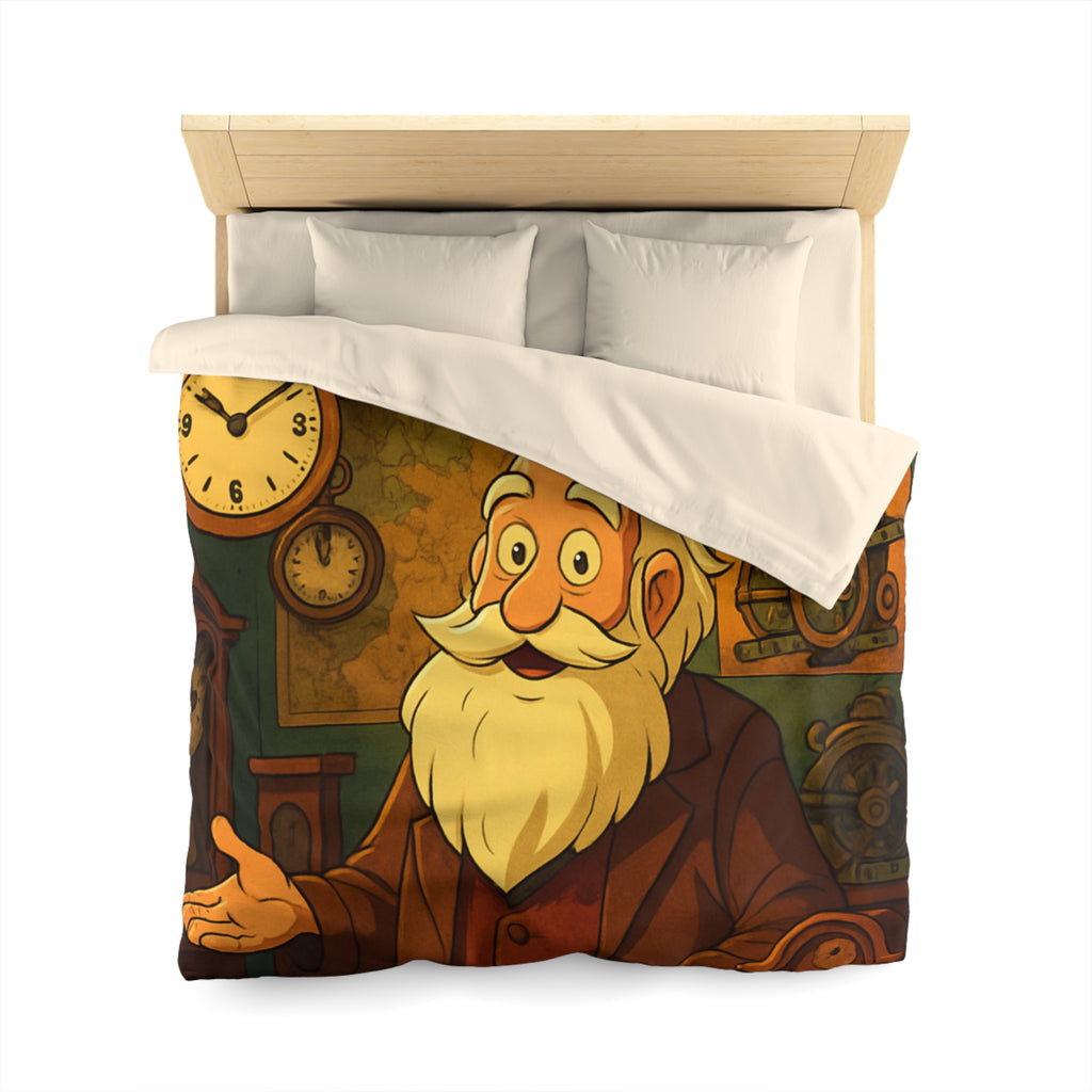 Housse de Couette Microfibre Illustration Unique Design Moderne Décoration Intérieure Raffinée