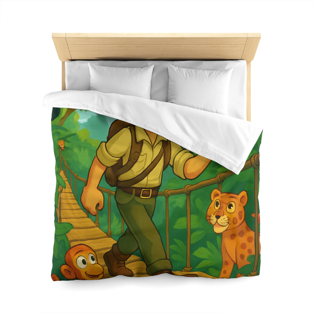 Housse de Couette Microfibre Motif Créatif Original Style Contemporain Chambre Élégante