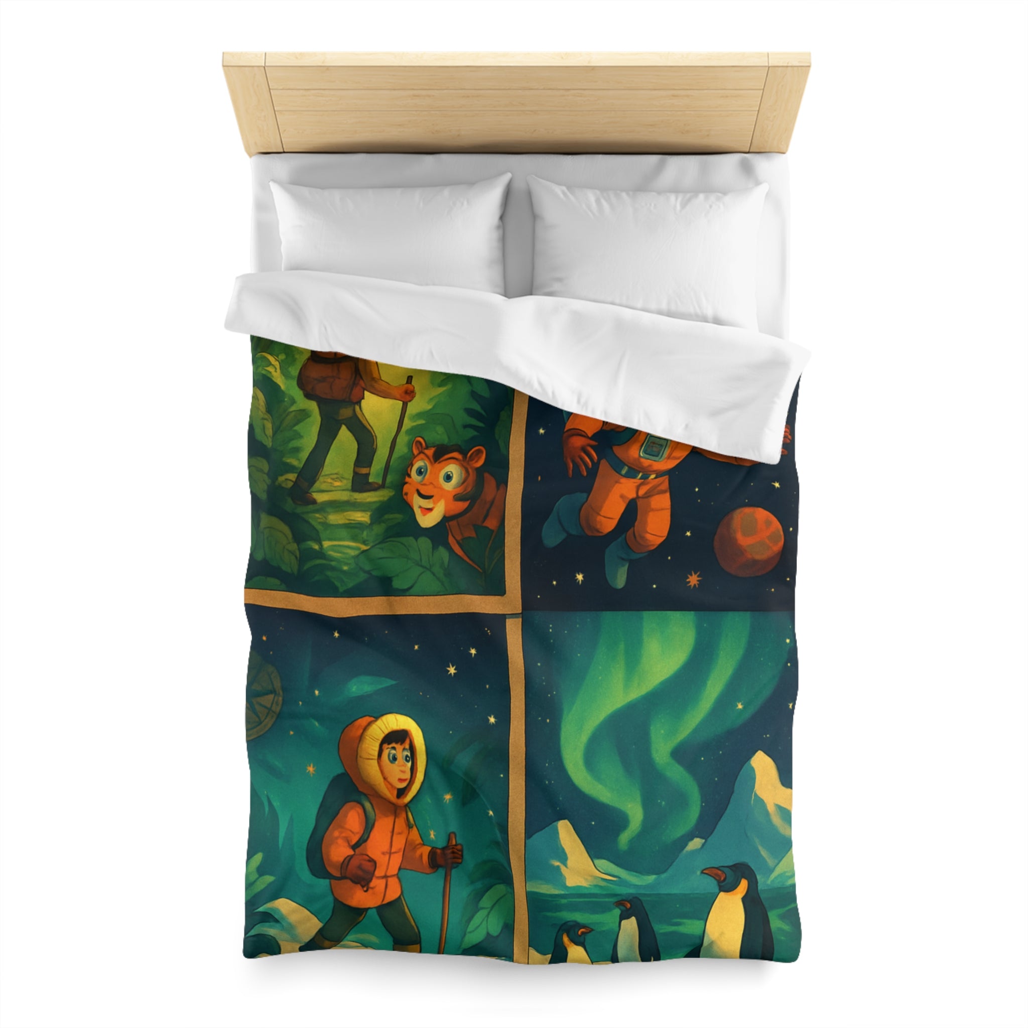 Housse de Couette Microfibre Création Artistique Moderne Design Exclusif Décoration Chambre